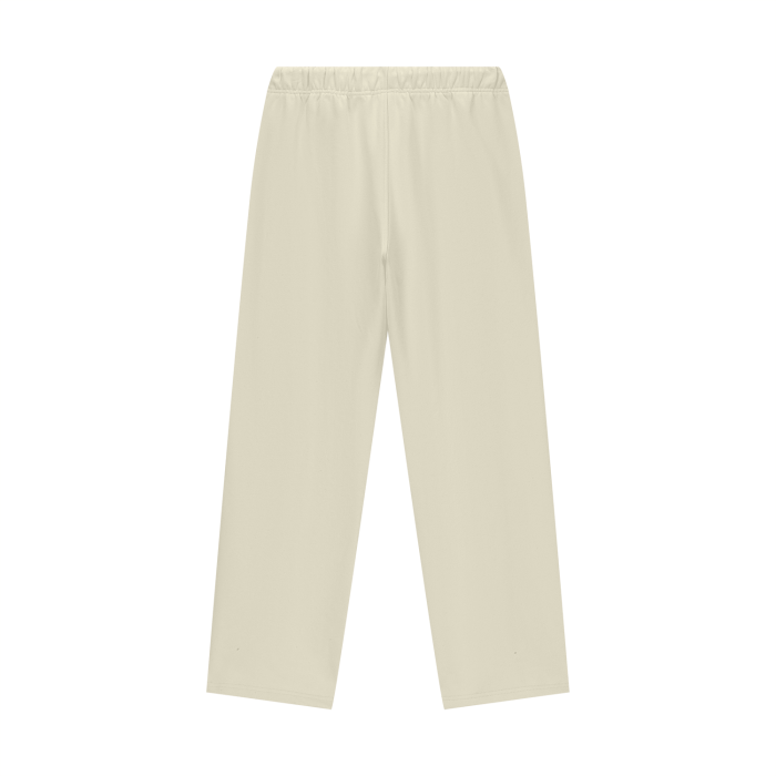 Fleece Lined Ice Cream Straight Leg Pants - 460 GSM